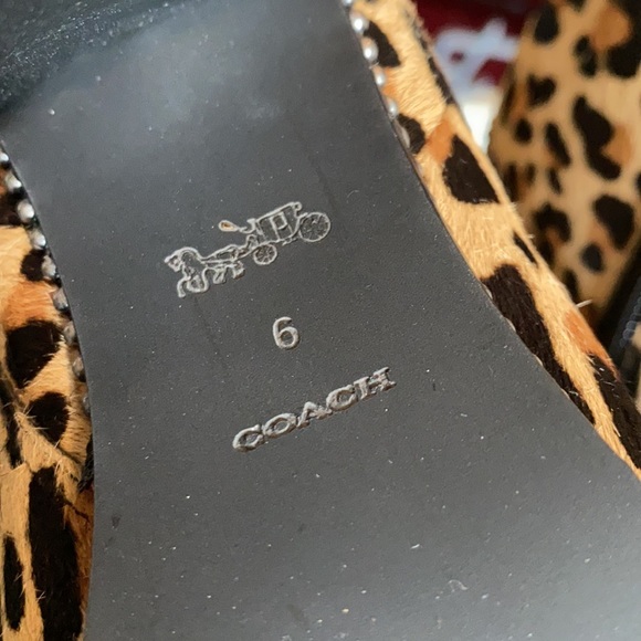 👢Coach Leopard Boots NWT Sz 6 Real Dyed Calf Fur. New with box - Picture 6 of 13